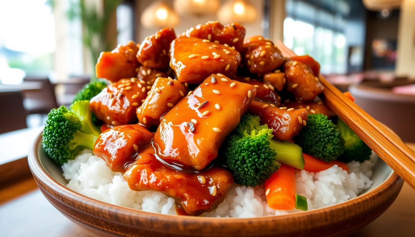 Honey sesame chicken breast panda express