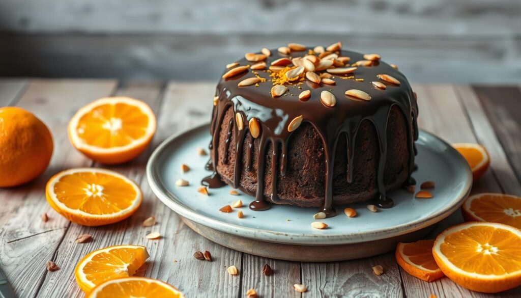 Oven-Baked Chocolate Orange Almond Cake: Easy Recipe