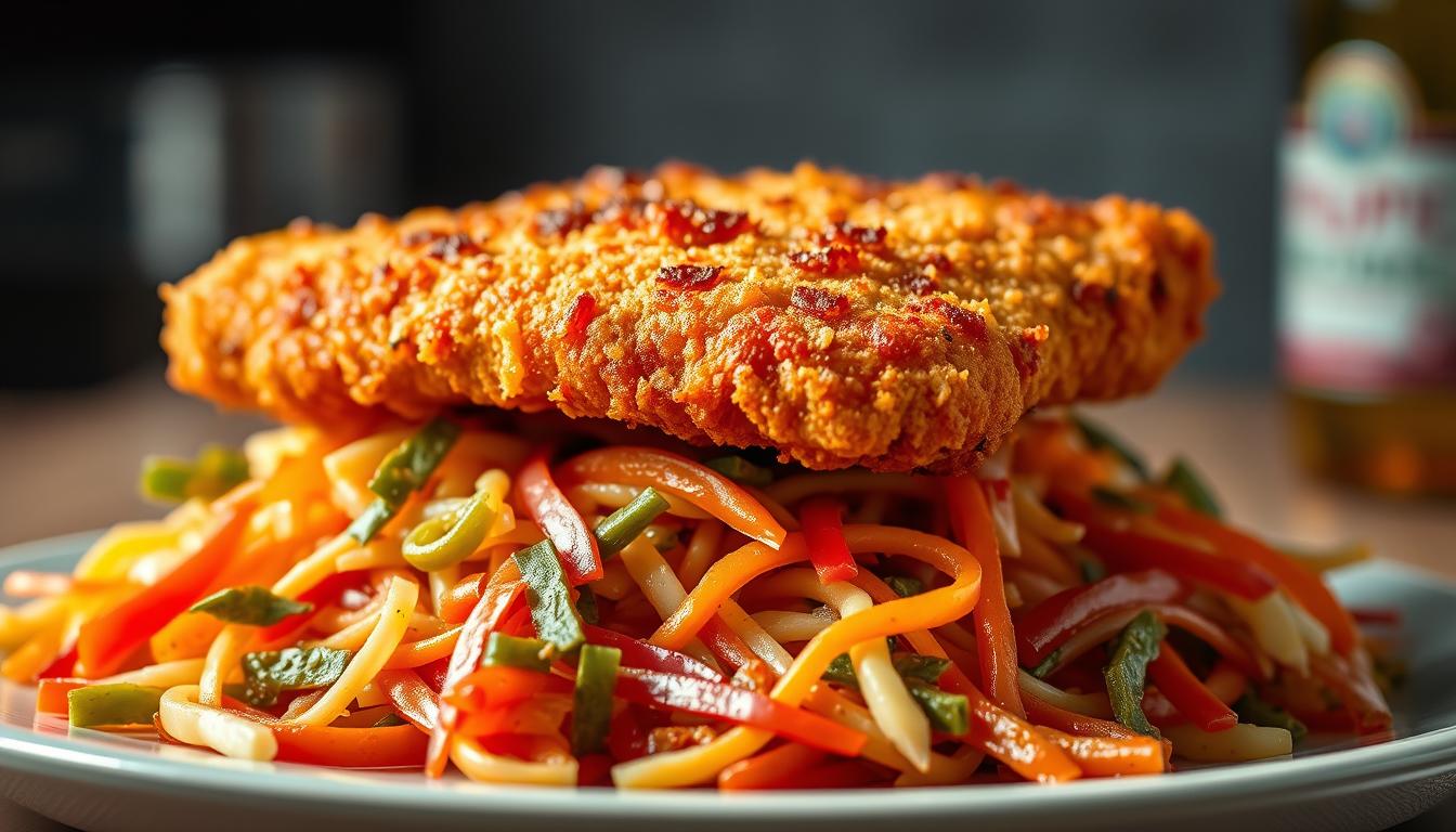 Crispy Pork Cutlets with Giardiniera Slaw: A Tasty Pork Dish