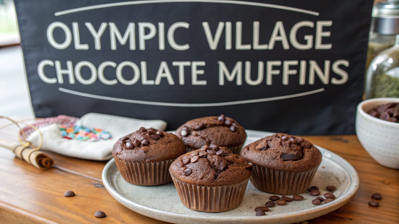 Bake Olympic Village-Style Chocolate Muffins at Home