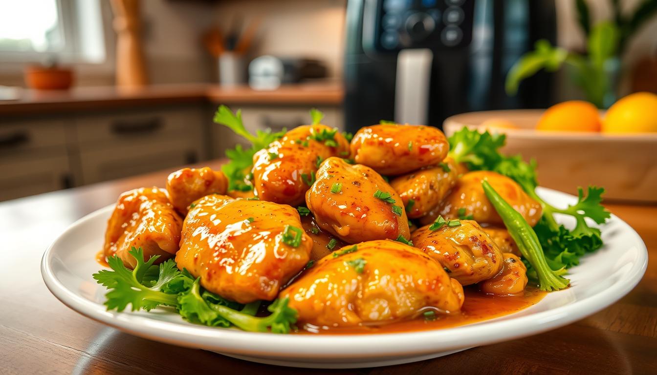 Easy Air Fryer Honey Garlic Chicken Recipe