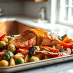 Sheet-Pan Honey Mustard Salmon & Vegetables: Easy Dinner Idea